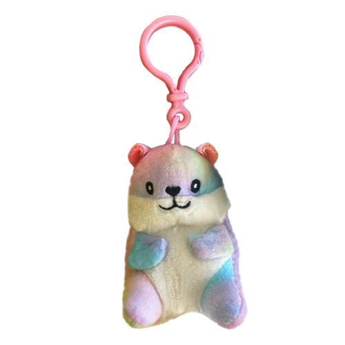 (Mis 0) CRICETO ARCOBALENO Peluche 8cm c/Bagclip…x24…x642